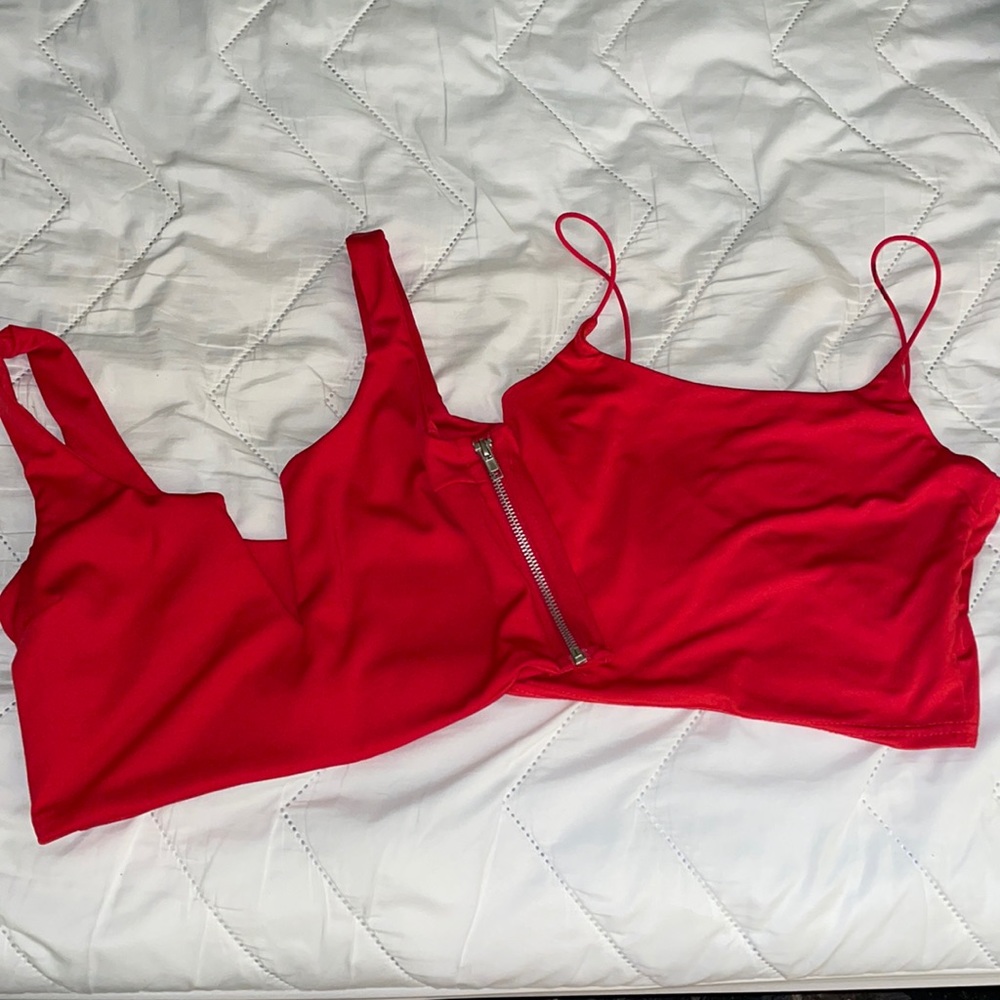 BUNDLE - Two Sexy Red Crop Tops